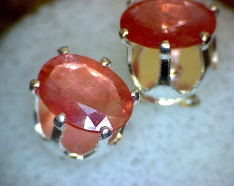 Padparadscha Sapphire Earrings
