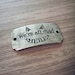 Word Pendant Connector Quote Charm Link We're All Mad Here Cheshire Cat Antiqued Silver Curved Link Message Link