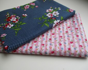 Quilting Fabric Bundle - Fabric by the Yard - 1/2 Yard Fabric Bundle - Total 1 Yard - Cotton Fabric - Designer Fabric