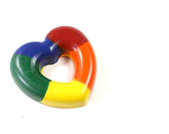 Heart Ring Rainbow crayon by Scribblers Crayons