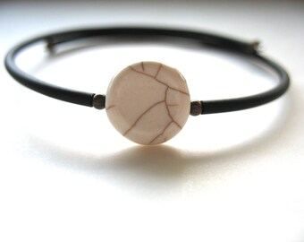 Magnesite Bracelet, Magnesite Bracelet, Gemstone Jewelry, Magnesite Cuff Bracelet, Magnesite Jewelry, luminous creation