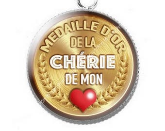 Pendant cabochon resin gold sweetheart... 11