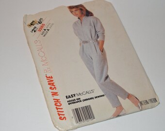 Vintage 1987 McCall's Misses Jumpsuit Pattern 3285