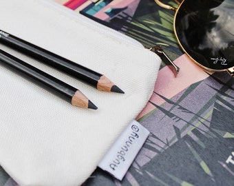 Cotton Canvas 12oz Pencil Pouch | Small Canvas Zipper Bag | Small Canvas Pouch | Minimal Pencil Case | Art Supply Bag