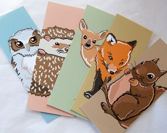 Woodsy Bookmarks - Eco-friendly Set of 5