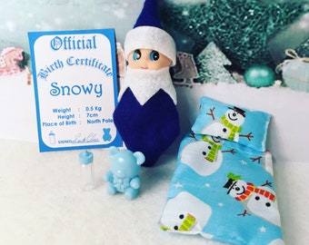 Baby Elf Snowy The Shelf Sitter Doll With Accessories