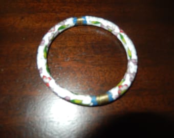WHITE CLOISONNE BANGLE Bracelet