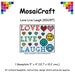 MosaiCraft Pixel Craft Mosaic Art Kit 'Live Love Laugh' (Like Mini Mosaic and Paint by Numbers)