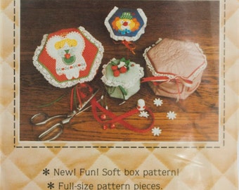Vintage Patch Press 347B Sewing Pattern Soft Boxes II, Designed by Designed by Lanna Blumberg