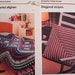 Patterns-Crochet Multicolored Afghan and Crochet Diagonal Stripes Pillow Cover/Winter Crochet Patterns/Home Decor Patterns/Blanket Pattern