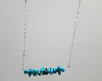 Gemstone Bar Necklace