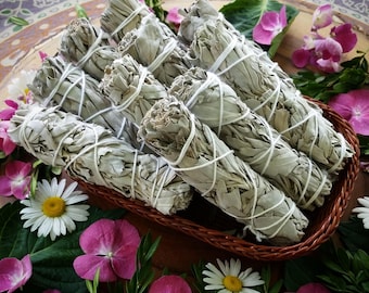 white sage stick, smudge stick, sage stick, sage for smudging, crystal cleanser, sage, white sage