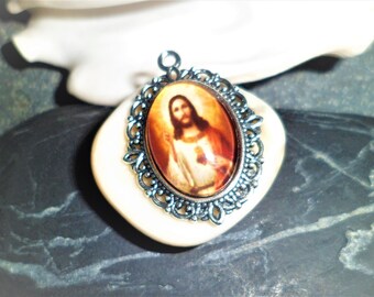 1 pendant medal Jesus 29 mm