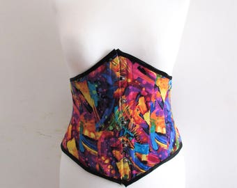 Patterned underbust Corset