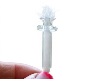 10 Replacement Glass Wick Holders with Fiberglass Wicks for Mason Jar Oil Candle Lamp