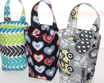 Car Tras Bag Litter Bag With Disposable Liner Waterproof Fabric White dots on black