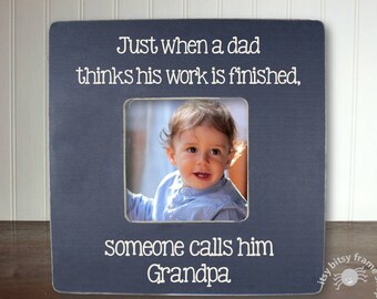 Grandpa Father's Day Gift, Grandpa Gift, Gifts for Grandpa, Grandparent Gift, Just When A Dad This FEATURED