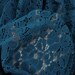 Teal Cotton Lace Fabric by the Yard Wedding Bridal Craft Lace Material Cotton Teal Lace Fabrics - 1 Yard Style 200