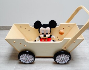 Baby walker, wheelbarrow, small truck - Wooden Toy