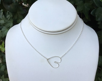 Sterling Silver Heart Necklace