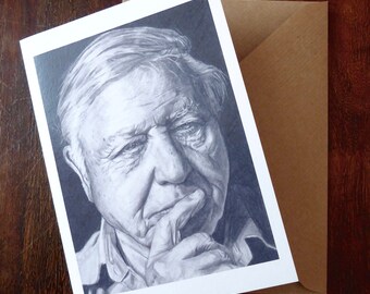 David Attenborough Greetings Card