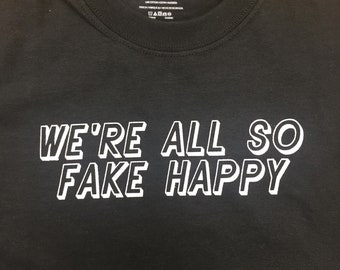 Paramore "Fake Happy" Screenprinted T-Shirt