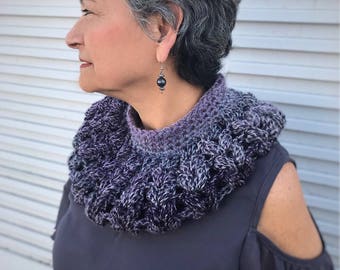 Handmade neckwear, accessory, cowl,crochet,Fashionable