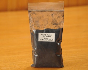 FreeShip- Crumb Rubber, Tire Regrind, 105 Micron, Latex Extender- (Contact shop to request actual ship cost for multi items)