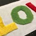 4" Individual Chenille Letters 4" Applique Fuzzy Letters Canvas Uppercase Alphabet Large Initials Custom