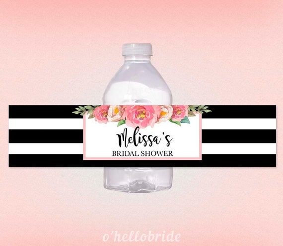 printable water bottle labels