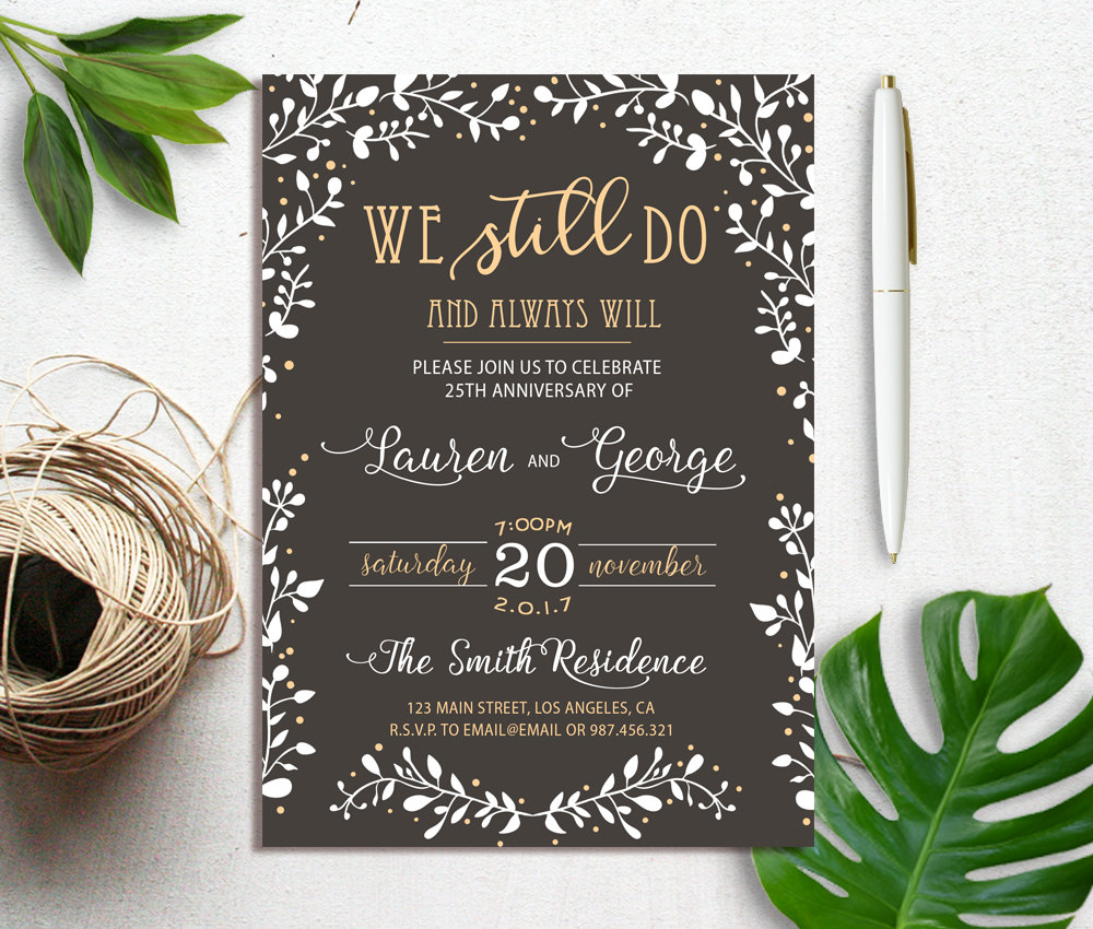 We Still Do Vow Renewal Invitations 9