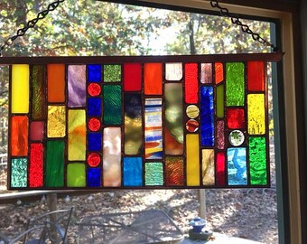 6 x 12 Inch Horizontal Sun Catcher With Cat-Eyes