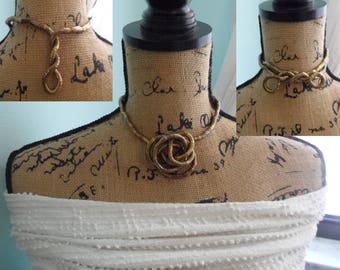 Convertible Jewelry Absolutely Fabulous Avant Garde Jewelry Bendy Twisty Unique Chokers Edgy Jewelry Changeable Industrial Chic Jewelry