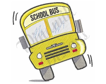 School Bus - Machine Embroidery Design