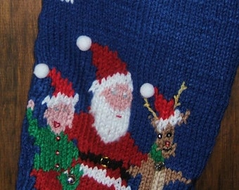Personalized Hand Knitted Christmas Stockings