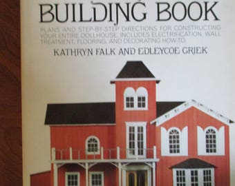 DIY Vintage " The Complete Dollhouse Building Book" hardbound Craft Book 192 pages used fair condition