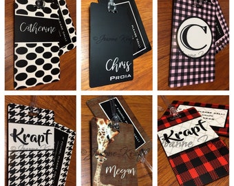 Luggage Tags (set of 2) by Joanne Krapf