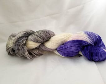 Fairy Garden hand dyed 100% superwash sock yarn 400 yards