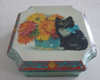 Vintage Blue Bird Confectionery Tin