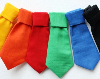 Dog Necktie, Cat Necktie, Removable Cat Neck Tie, Wedding Dog Neck Tie, Black Red Blue Green Yellow Orange