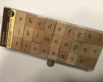 Lower case alphabet stamp set, 12 mm (BB4/2)