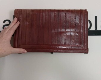 Genuine Vintage Eel Skin Clutch