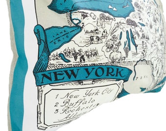 New York State Pillow Cover with Insert
