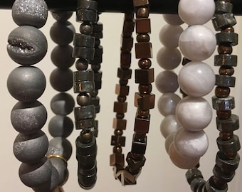 Set of Five Stretch Bracelets