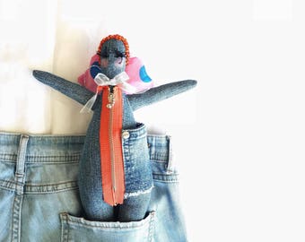 Handmade Cloth Fairy Doll about 32 cm tall by NoosaForestFairies