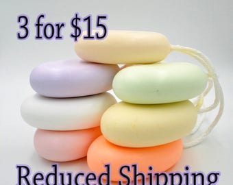 Soap On a Rope 3 bars for 15 Dollars