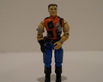 Vintage 1987 GI Joe ARAH Mercer(v1) Sgt. Slaughter's Renegades