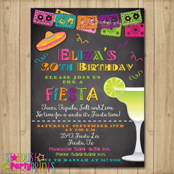 baby birthday template card girl Birthday Fiesta Fiesta Invitation Birthday 30th Invitation