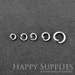 100pcs Nickel Free - High Quality 3.5mm/ 4mm/ 5mm/ 6mm/ 7mm Silver JumpRings(AD26-S)