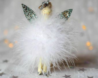 Handmade embellished Fairy Decoration
